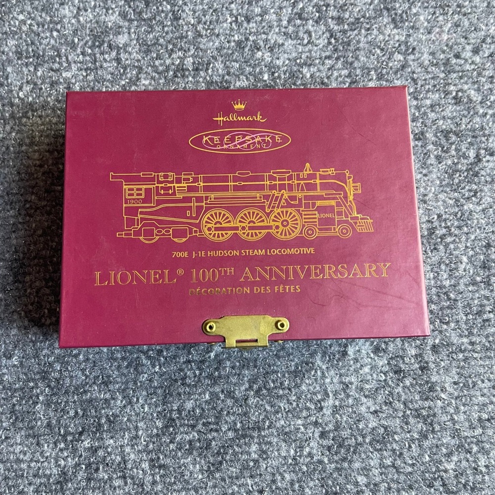 Hallmark Lionel 100th Anniversary 700E J-1E Hudson Steam Locomotive Ornament